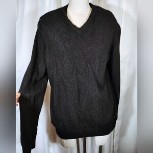 Vince Cashmere Sweater, Men, From Nordstrom, Black,V-neck, Long Sleeve, L
